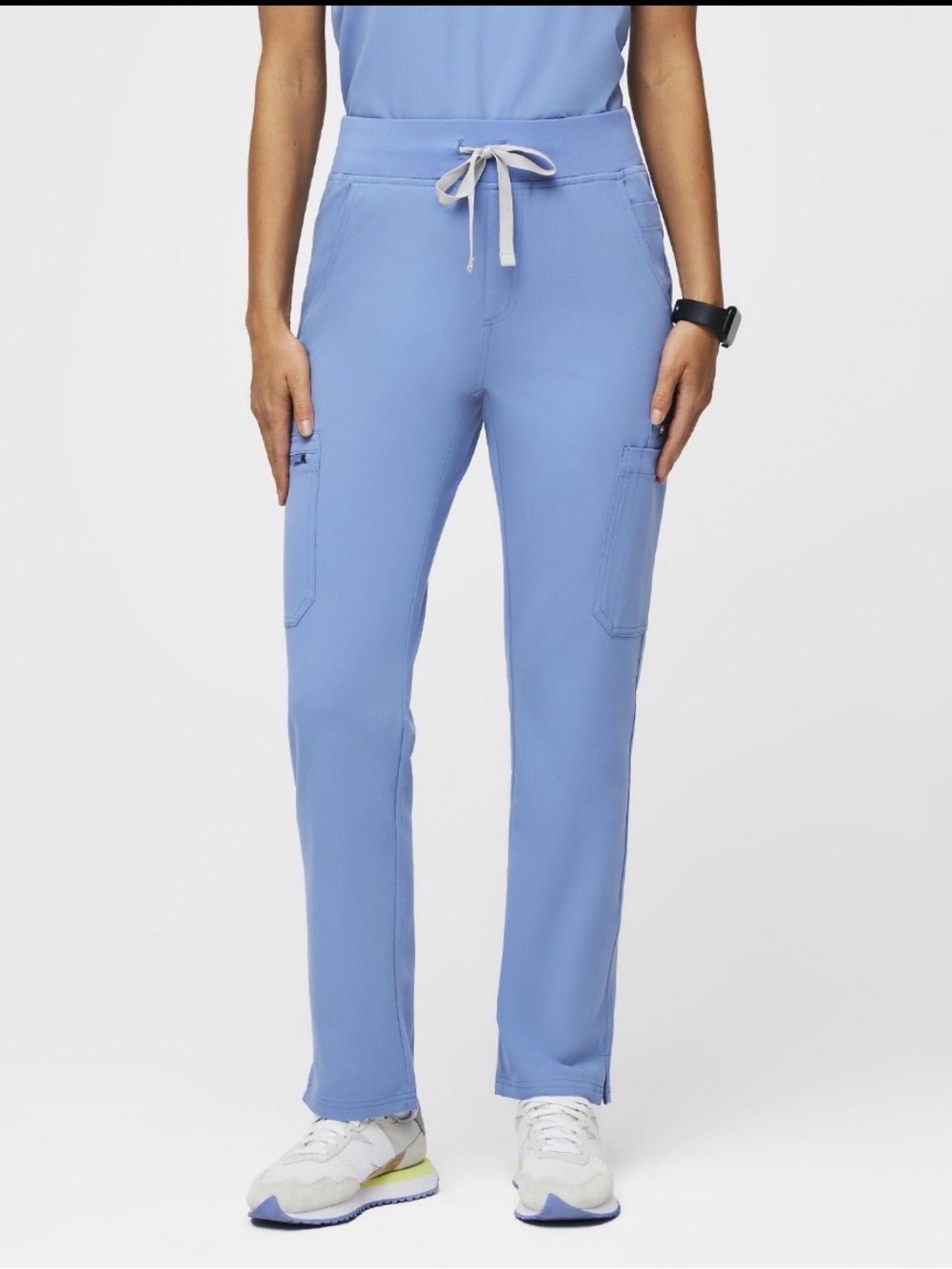 Figs Ciel Blue YOLO Cargo Scrub Pants XXL